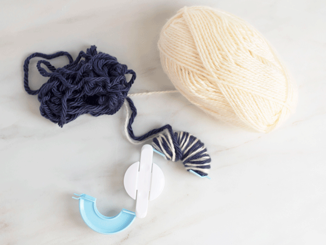 Learn to Make a Yarn Pompom with Late Loomer.